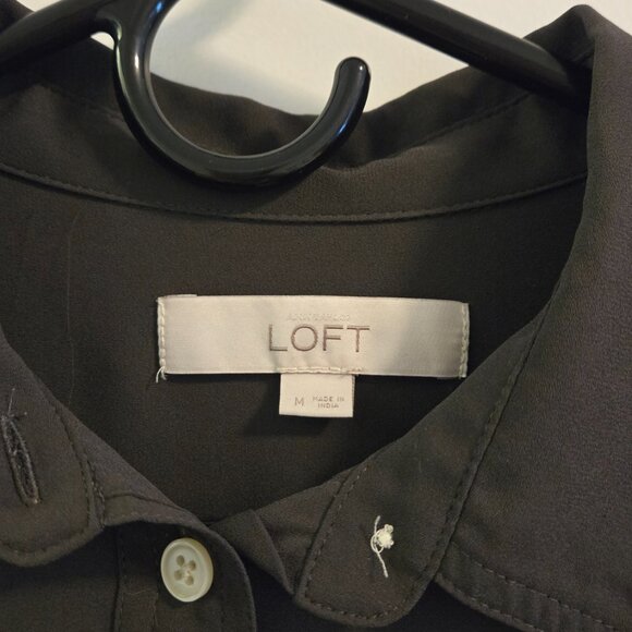 LOFT utility button down charcoal SIZE M - Picture 2 of 3